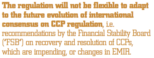 The regulation will not be flexible...